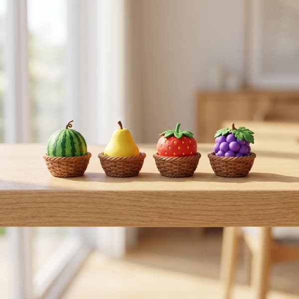 Kreativitet 3D-printade e Fruktformade Fidget Clicker Leksaker A