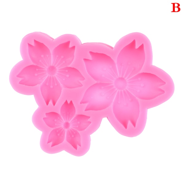 New Kinds Blossom Flower Pehmeä silikonimuotti Mold Chocolate D B