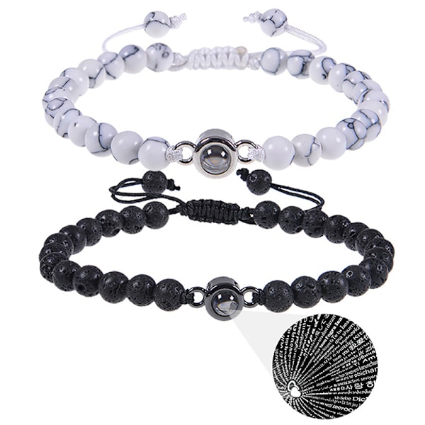 Nye "I Love You" 100 Sprog Armbånd Personalized Photo Pro A3