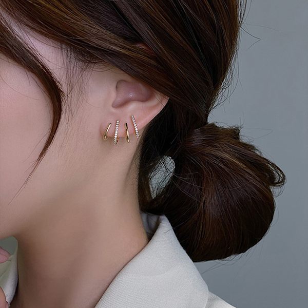 1 Par Elegant e Earing Claw Ear Hook Clip Stud örhängen för dam