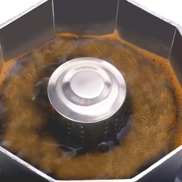 Rustfritt stål Universal Moka Pot Kokeplate Espresso Kaffe Mak