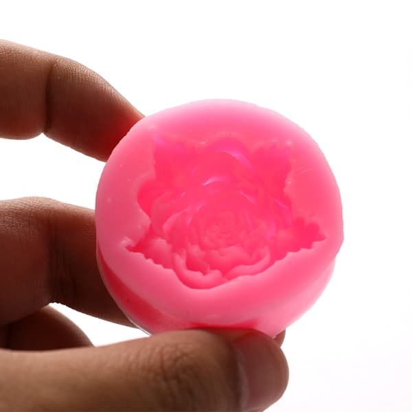 Bloom Rose Silikon Kage 3D Blomst Fondant Form Cupcake Candy C