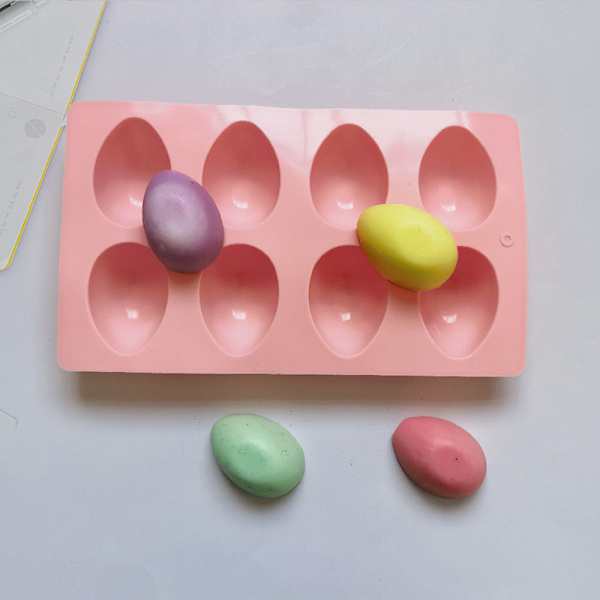 Påske Egg Silikon Bakeform Konditori Sjokoladeform Pudding Red