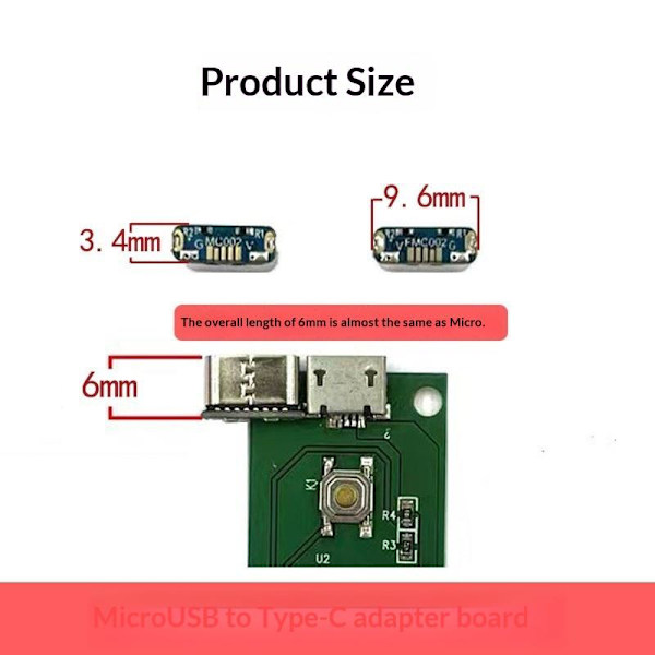 M85K USB-kontakt Typ C USB 2.0 Dataöverföring Data Strömadapter A