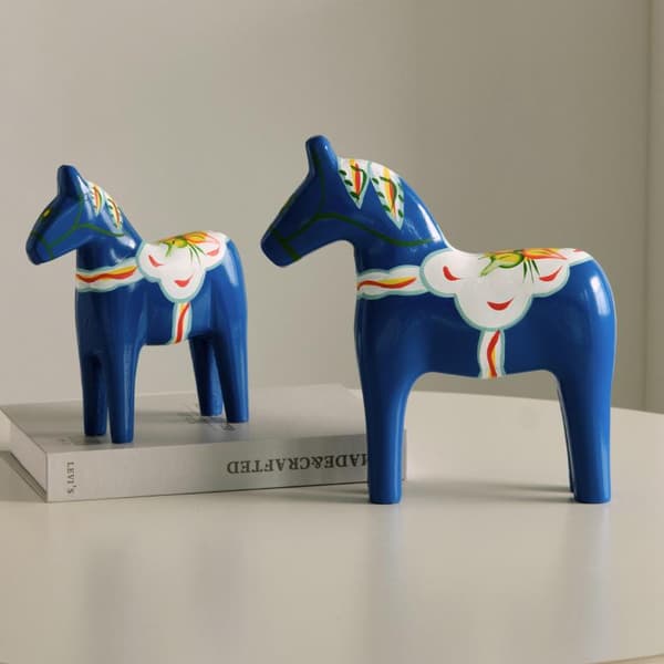 1/2PCS Dalahästprydnad Nyhet Traditionell Heminredning A6