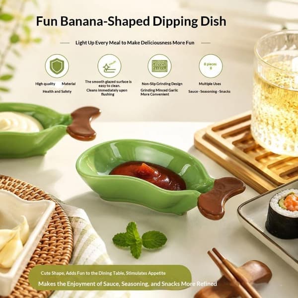 Multifunktionel manuel bananslibeplade e-form skridsikker Green