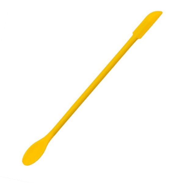 Silikonspatel Burkskrapa Scoop Tip Long Double Headed Cosme Yellow