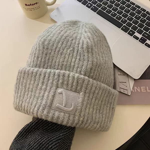 Mote luer for kvinner Varm ørebeskyttelse Pullover Solid Co Khaki
