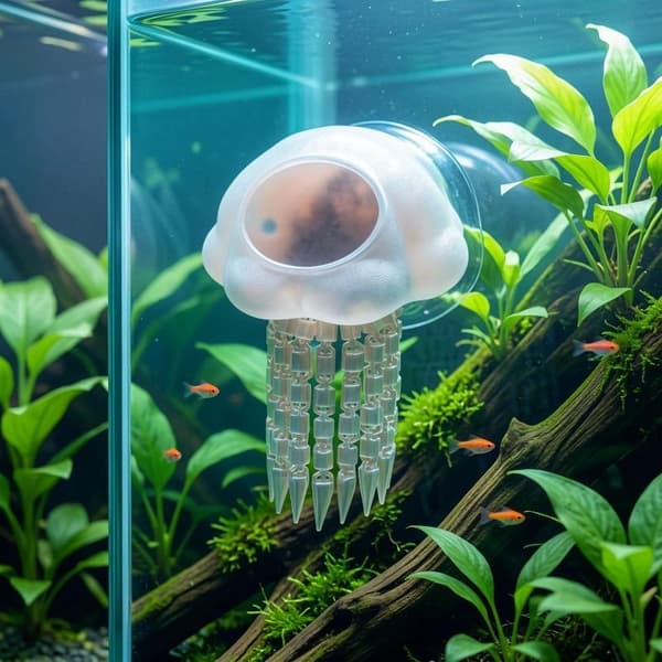 Akvarium Flydende Betta Gemmer Rejer Hule Akvarium Dekoration A7