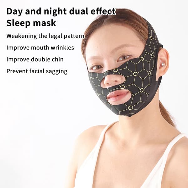 Elastisk V-formet maskestrop Dobbeltpres ansigtsskulpturerende maske Nude Pressure