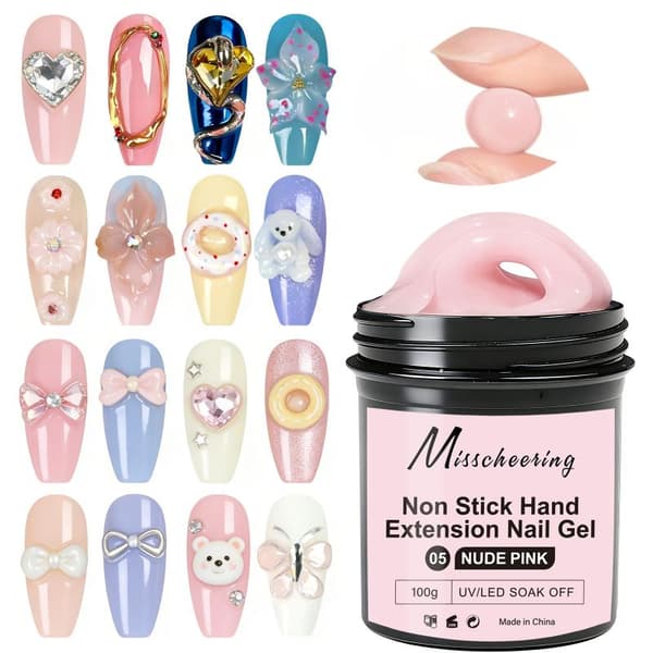 100g Solid Gel Builder For Nails 3D Hard Gel Non-Stick Hand For Clear