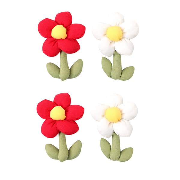 Bomull Puffy Flower Broscher för kvinnor Mode Lapel Pins Red