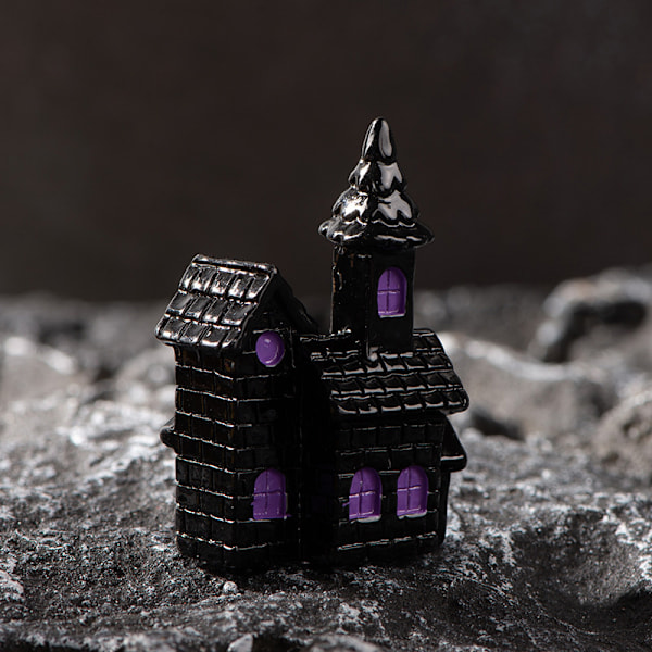Mikro landskap Halloween dekorasjon tilbehør gresskar harpiks A19
