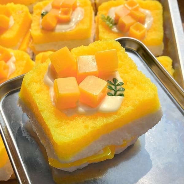 Mango Toast Legetøj Super Blødt Langsomt Stigende Realistisk Legetøj Single layer toast