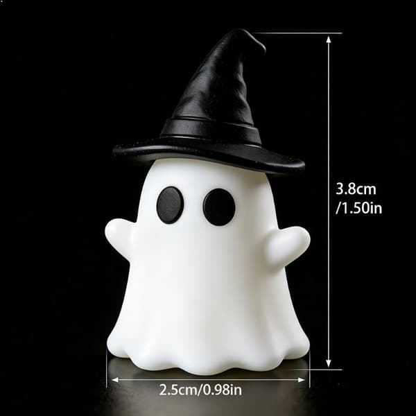 1/3 kpl Halloween valaiseva miniaavepatsas, hehkuu pimeässä A1
