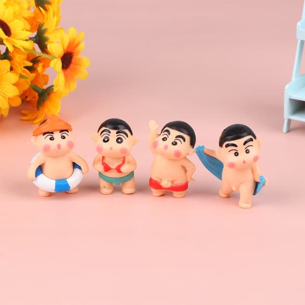 4st Crayon Shin-Chan Anime Figurer Stationär modell bilprydnad