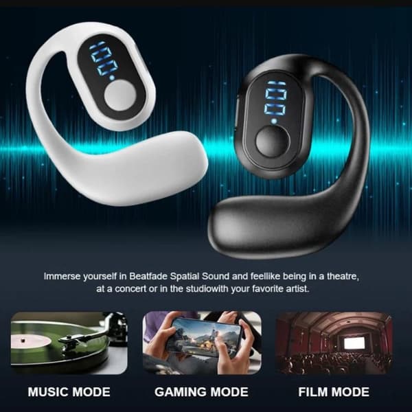 180° roterande HiFi Stereo Vattentät Trådlös Bluetooth Luftkonditionering 1pcs White