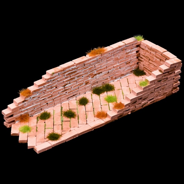 1 stk. Sandbord Bygningsfremstilling Mini Mursten Silikoneform DIY Hom A