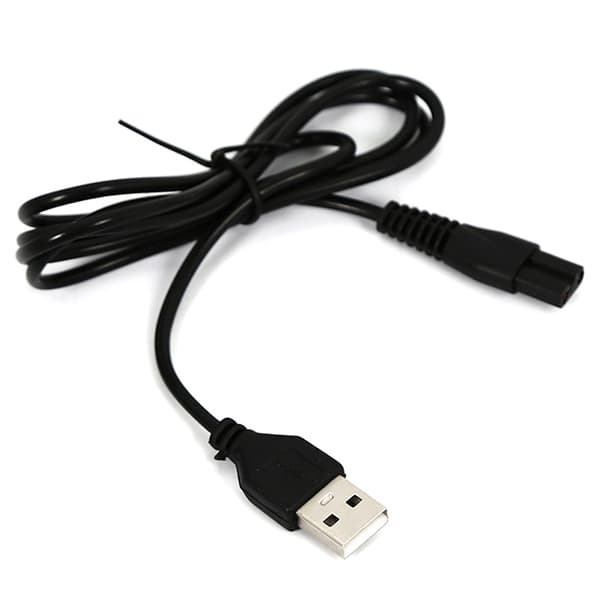 USB kaapelin latauslinja, 5 V taskulamppuparranajokone white