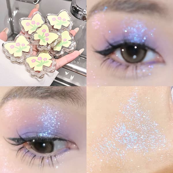Cappuvini Luomiväripaletti Meikki Shimmer Glitter Luomiväri P 3