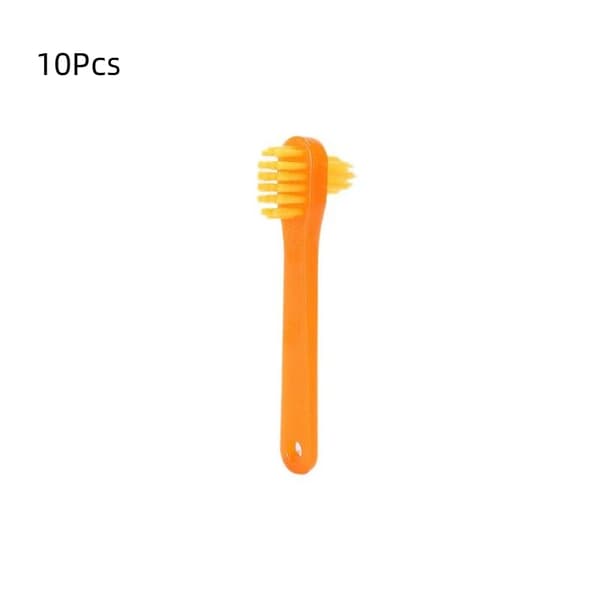 1/5/10 st T-formad protes dedikerad plastborste tandborste D Green 10Pcs