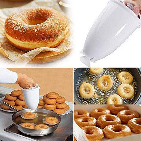 Donut Maker Making Light Artefact Creative Fast Easy Waffle Dou White