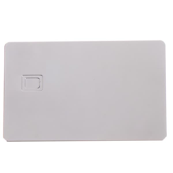 Metallkredittkort DIY Etsing Rustfritt Stål 4442 Liten Chip Silver