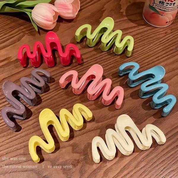Fargerik Jelly Wave Hårklype Hårklype Dame Jenter A2