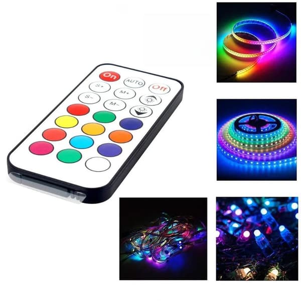1 sæt 3-PIN LED-controller RF trådløs fjernbetjening DC5/12/24