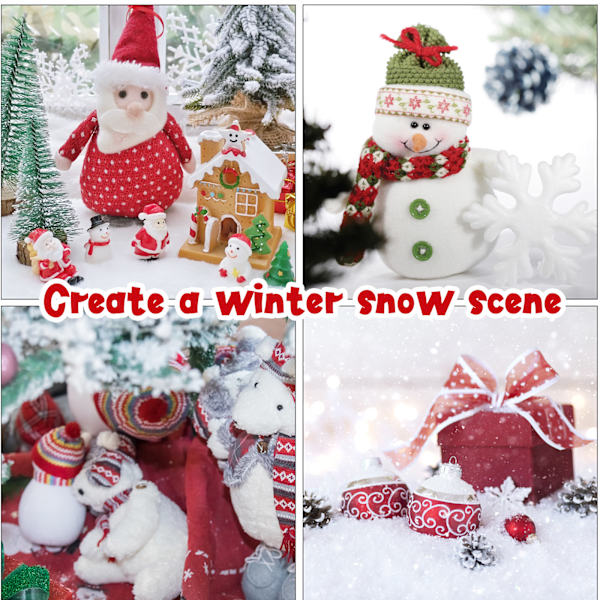 Instant Snow  Snepulver - Lav 6-8 Galloner Kunstig Sne White