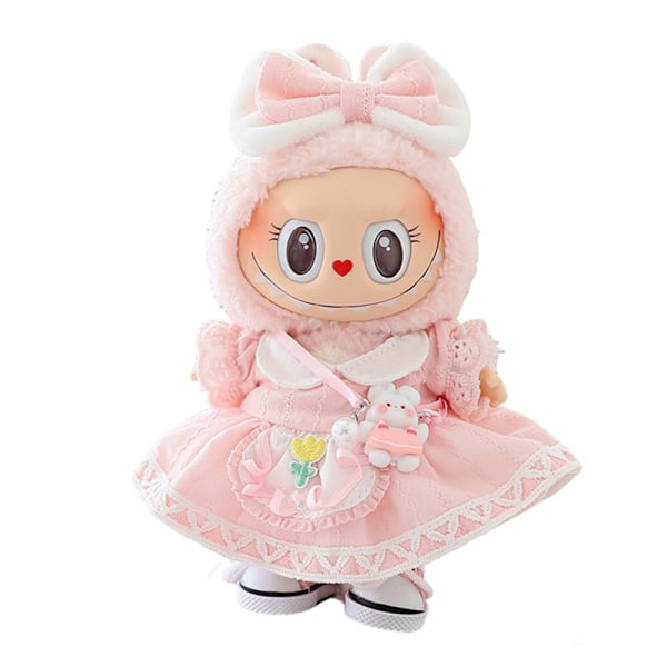 6 kpl Vaatteita Labubu-nukeille, Tyylikkäät Kawaii Ou -asusteet A2