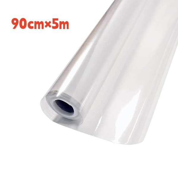 Statisk klamrande transparent väggskydd, limfritt, ingen vägg D 90cm×5m
