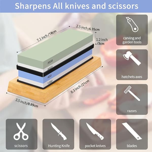 Professionel Dobbeltsidet Slibesten 240-10000 Grit A5