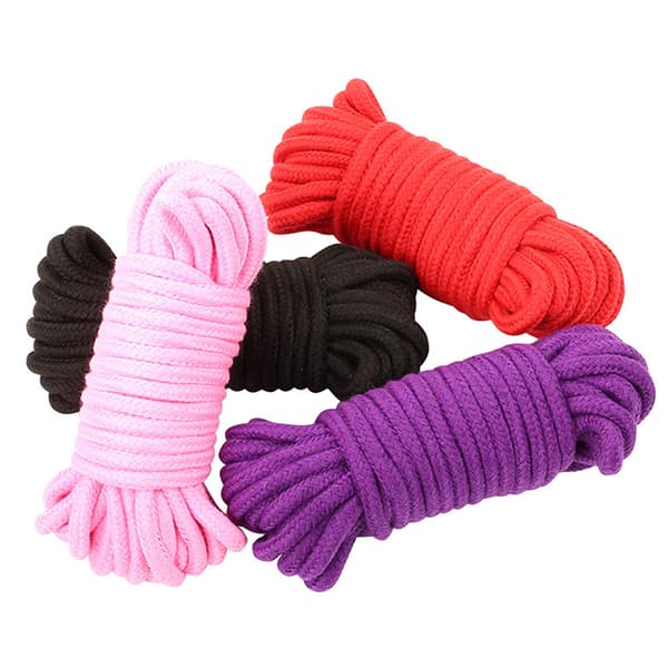 Højkvalitets bondage reb erotisk Shibari tilbehør til binding Pink 10 Meters