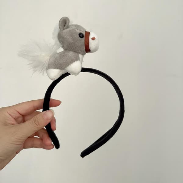 e Lilla Hästdocka Armband Snap Armband Fylld Hästhuvudb A1