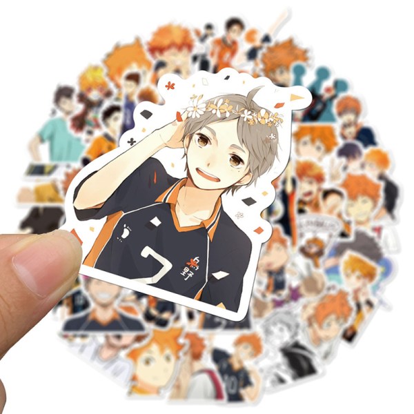 52kpl Haikyuu Graffiti Anime Tarra Hinata Shoyo Matkalaukkulle S