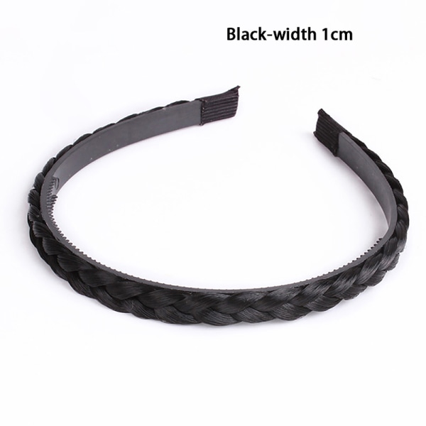 Fishbone Braid Lazy Wig Twist Braid otsapanta Bohemia naisten hiukset Black 1cm