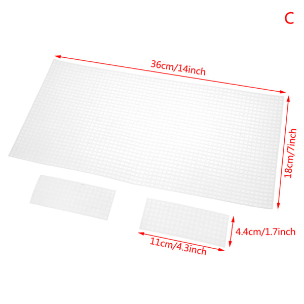 2stk Auxiliary Weaving Plastic Mesh Kit DIY Weaving Helper Whit C
