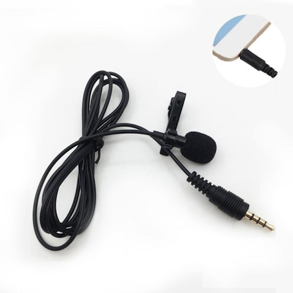 3,5 mm Jack Lavalier Tie Clip Foredragsmikrofoner Mini o Mic til