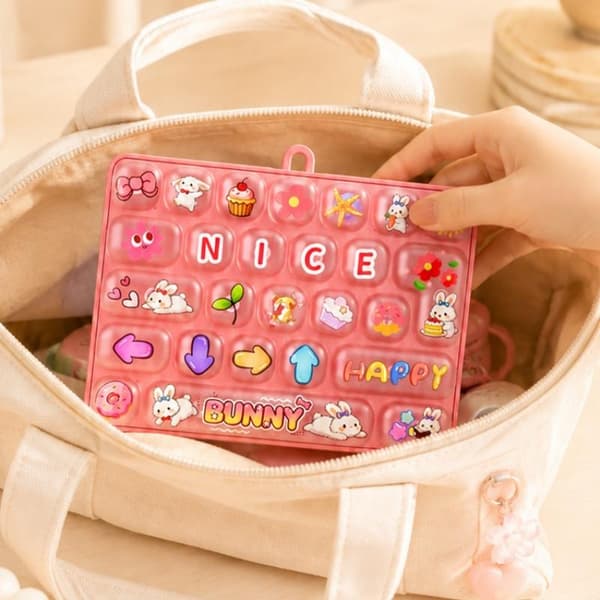 26 rutnät tangentbordsknapp klicker anti-stress fidget nyckelring dekompression A4