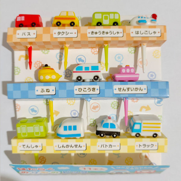 Sarjakuva Fruit Fork Toothpicks ja Animal Selection Mini Lunch Bo