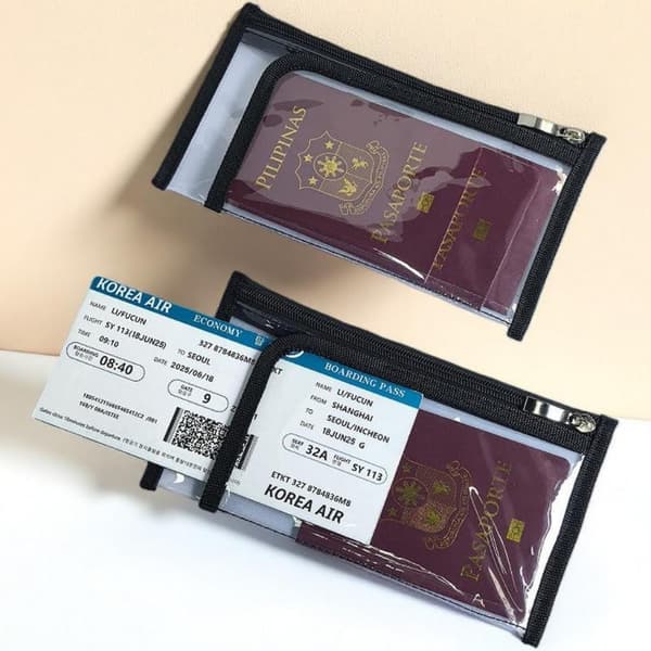 Bina Rejsepas Boardingpas Pung - Tyk PVC Plastik Pung 2