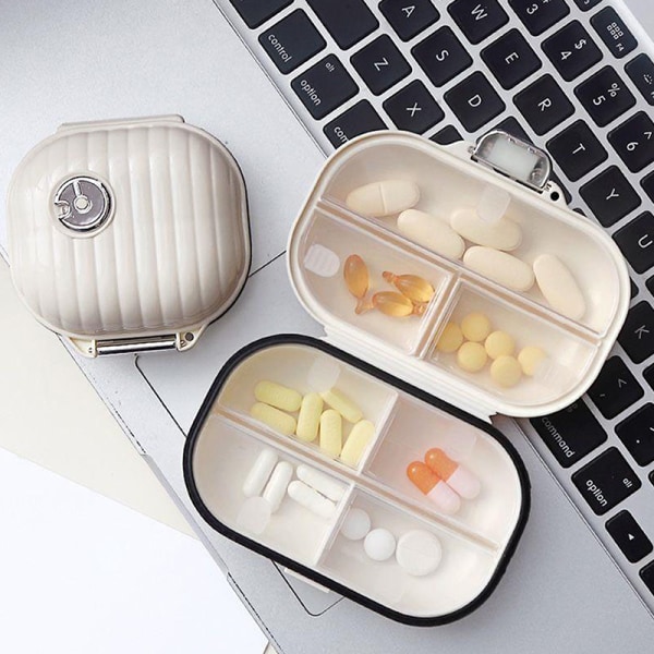 Pill Organizer Mini Förvaring Weekly Tablett Behållare förseglad Trav large size