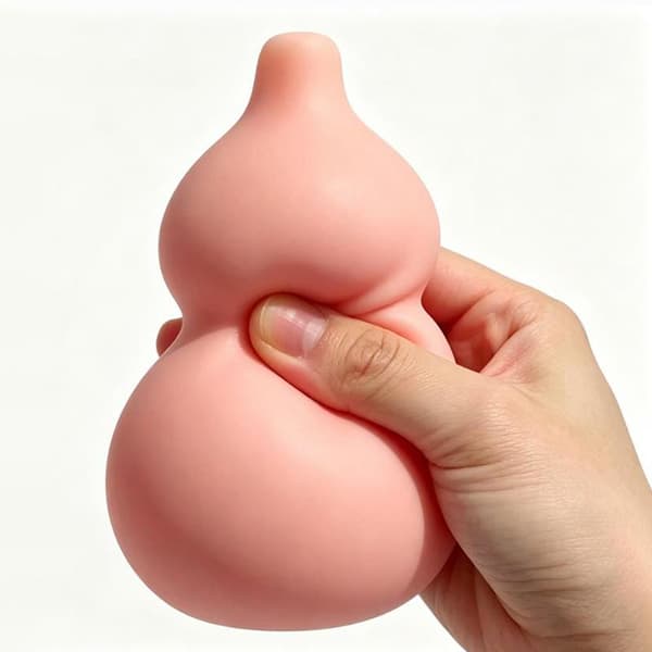 Mjuk textur kalebassstaty Fidgetleksak Anti-stressleksak A1