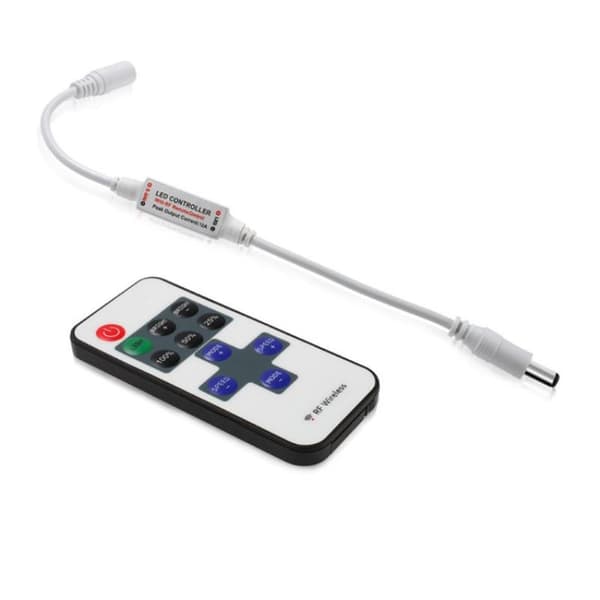 1 sæt 12V 24V RF fjernbetjent LED-controller til LED-strip neonlys