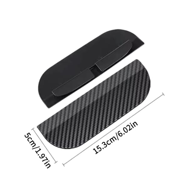 2PCS Bil Backspegel Universal Regn Ögonbryn Kolfiber Pa