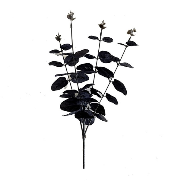 34cm svart eukalyptus konstgjorda blommor för rumsdekoration De