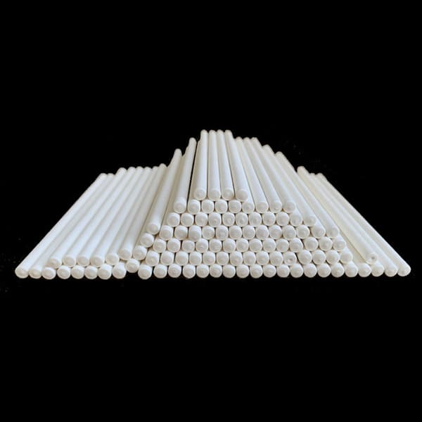 100 stk slikkepind kage papir stick pops hvid solid papir stick B