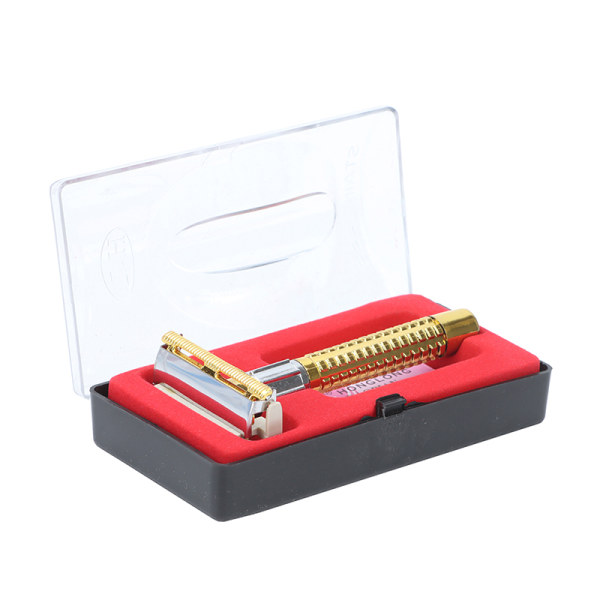 Retro Safety Razor Box Håndtag Razor Barberværktøj Barberværktøj M
