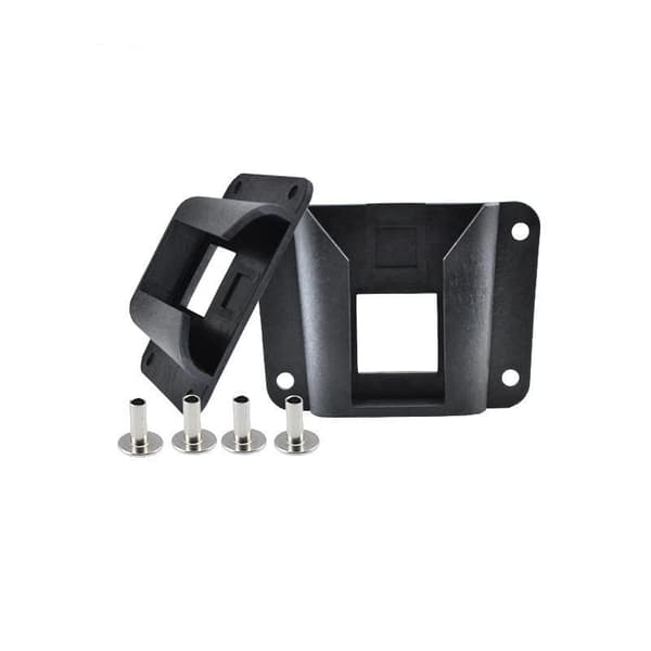 Bæreblokadapter med skruer, foldbar cykeltaskeholder til frontmontering with rivets